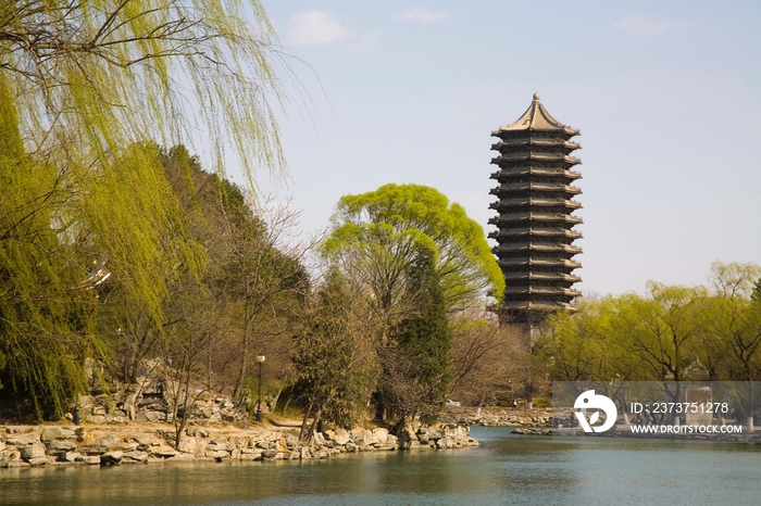 北京大学,未名湖,