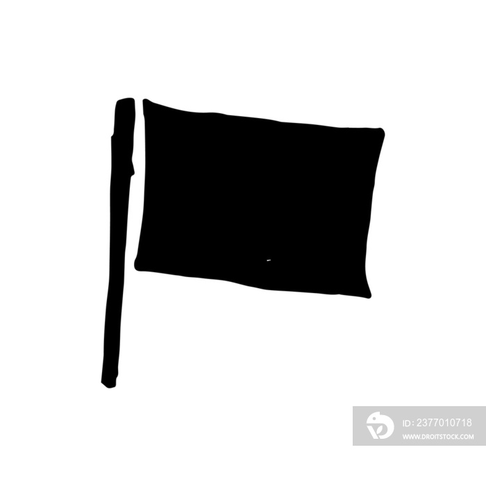 flag in old school design element