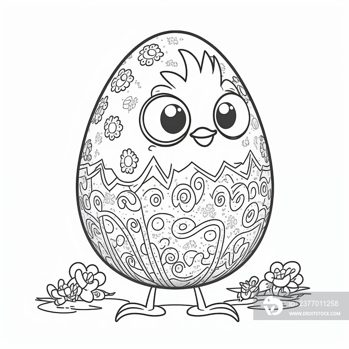 COLORING PAGE EGG