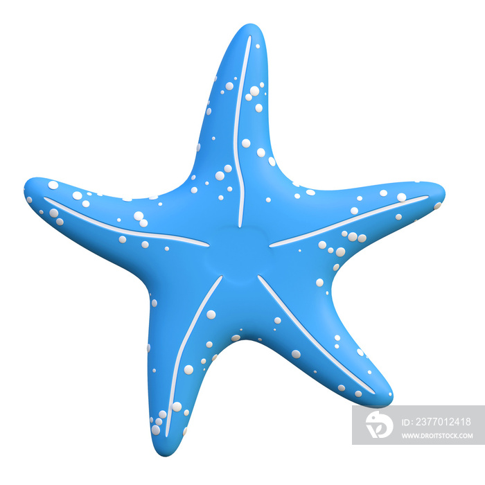 sea starfish icon summer beach holiday 3d illustration