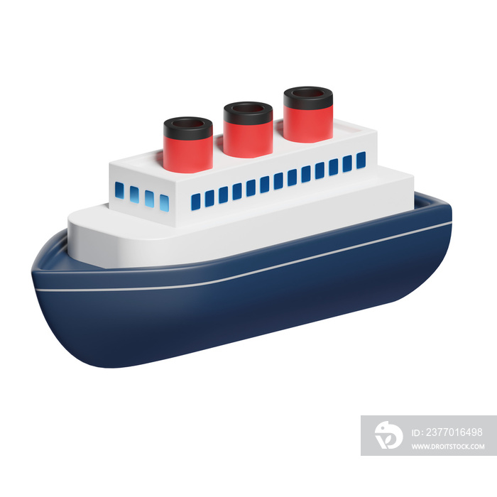 ship 3d illustration