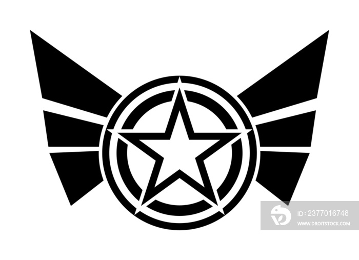 star with wings icon. Element of military for mobile concept and web apps. Detailed star with wings icon can be used for web and mobile. Premium icon