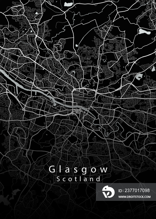 Glasgow Scotland City Map