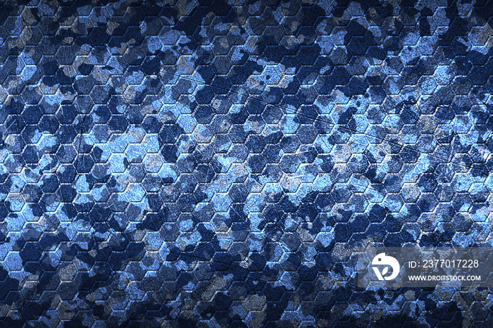 blue and gray camouflage pattern blackground.