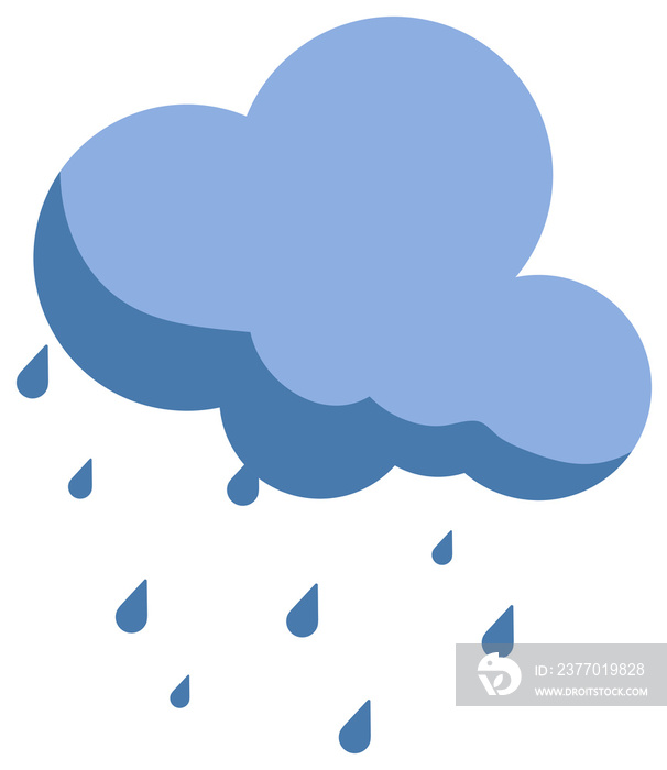 cloud, rain and storm cartoon illustration