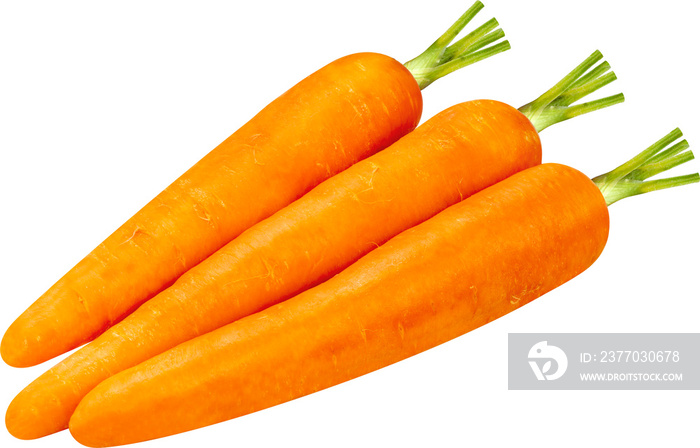 Carrot on white background, Fresh Carrot Isolaet on white with clipping path.