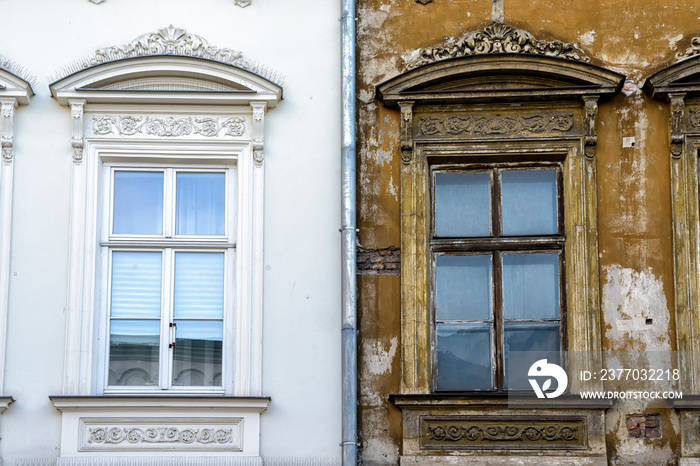 Fassade in Krakau in Polen