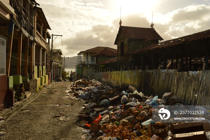 The poor city of Port Au Prince in Haiti after the devastating earthquake