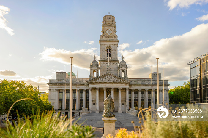 Historic city hall of Portsmouth, United Kingdom