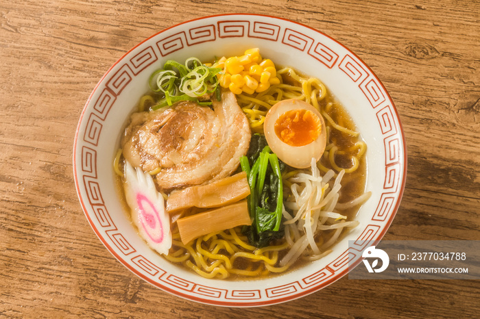 典型的な日本のラーメン　Ramen set of typical Japanese style