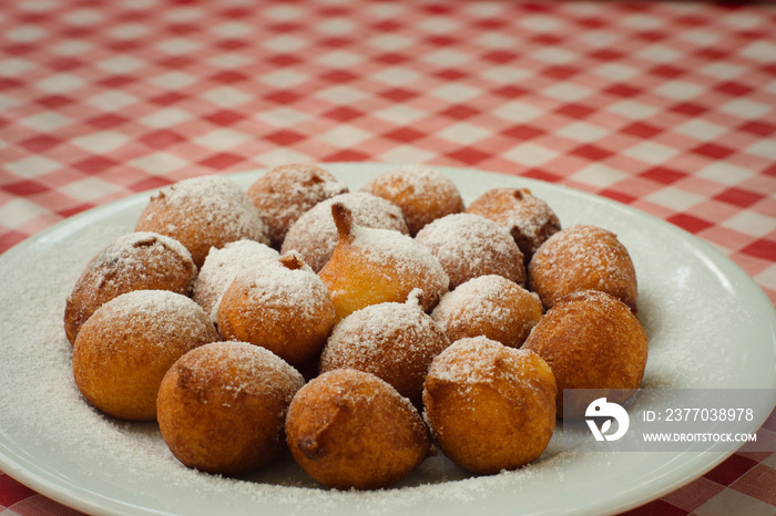 Fritule, little Croatian doughnuts, are a popular sweet fried bakery in Croatia, especially over the Christmas period.