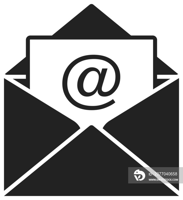 Envelope icon. Mail icon  for web, computer and mobile app. Message, mail symbol, logo illustration