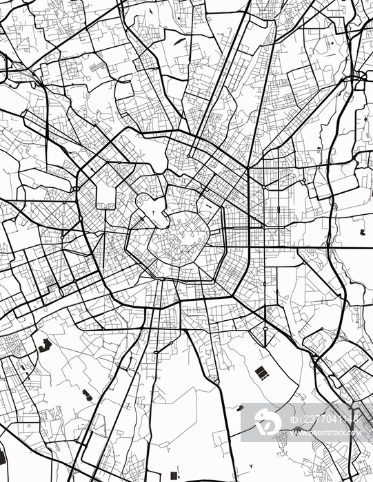 Milan City Map