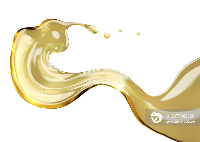 Olive or engine oil splash PNG File , 3D Rendering, 3D