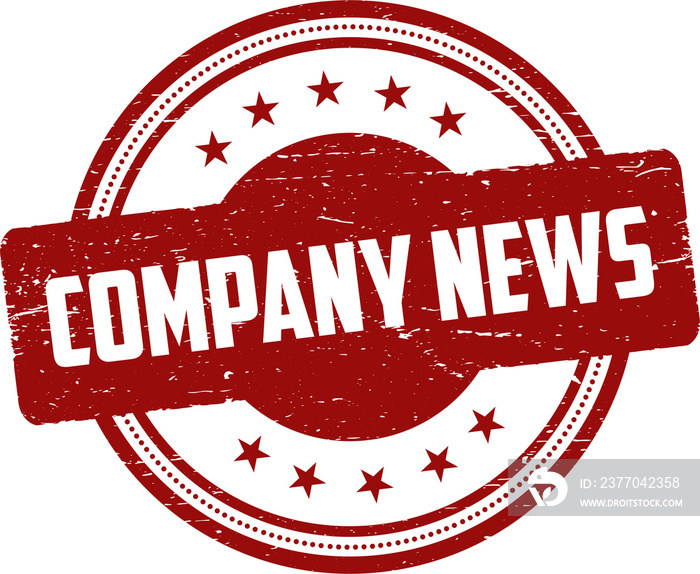 company news stamp. grunge vintage ribbon company news sign