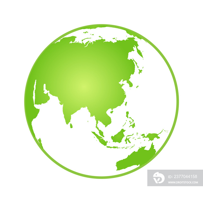 Eco green planet earth icon Bio nature green eco symbol for web and business