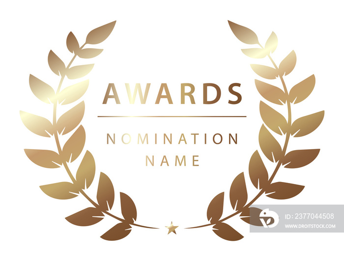 Award wreath PNG image.