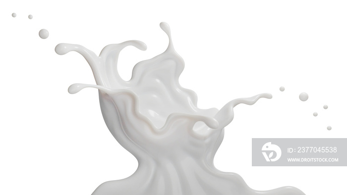 Milk splasht png file , 3D Rendering, 3D