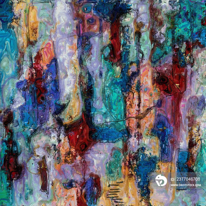 Abstract background from the smears of acrylic paint. Mixing multicolored oil paint. Textured arrangements. Abstract modern print . Deco art. Poster.