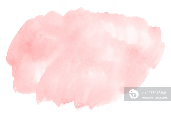 Handmade illustration watercolor background pink color