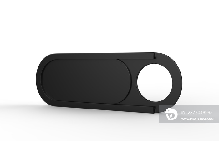 Blank Ultra Thin Webcam Cover for mock up and branding. 3d render illustration.