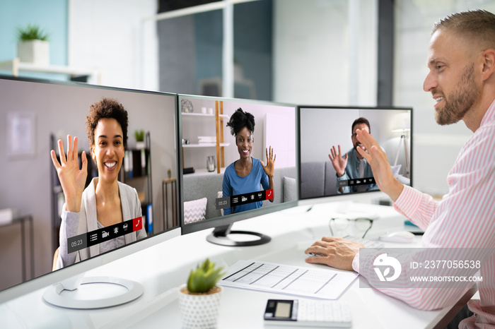 Online Video Conference Webinar Meeting HR