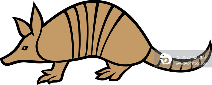 Armadillo animal color png illustration