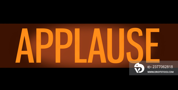 Retro TV Studio Applause Sign