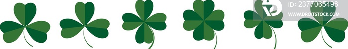 Clover icons, PNG illustration