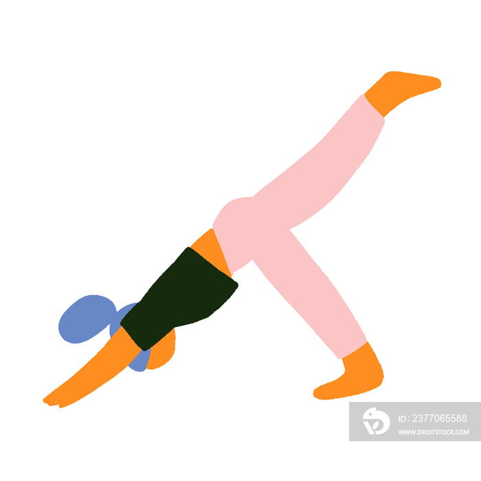 Yoga fitness illustration