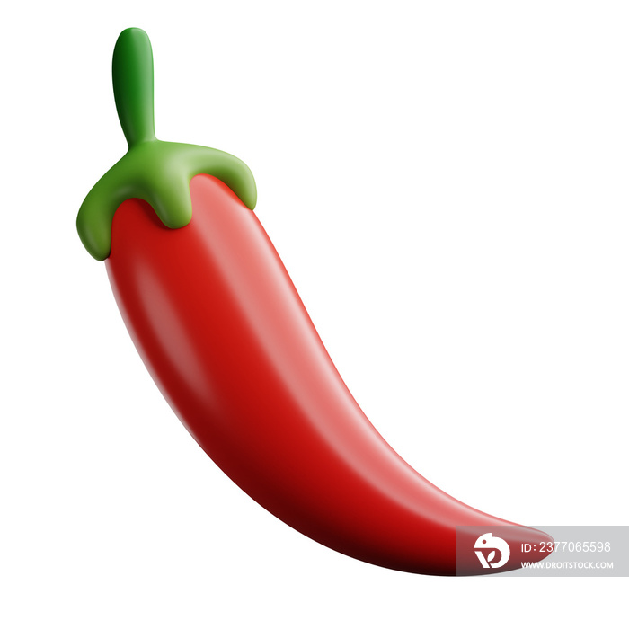 chili 3d illustration