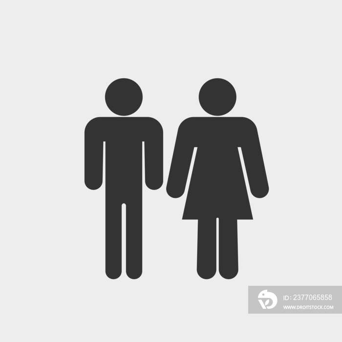 Man and woman vector icon illustration sign