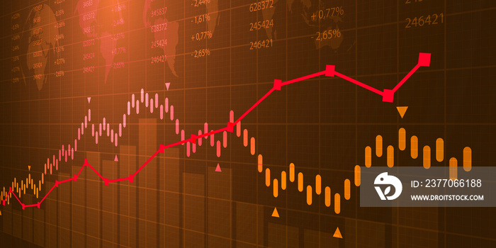 grafico, economia, finanza, azioni, mercato