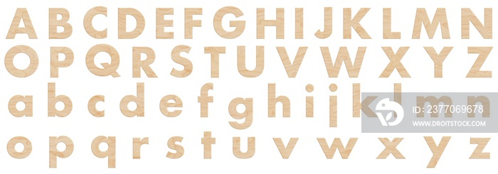 Wooden Alphabet