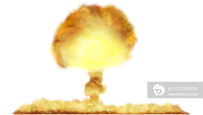 Nuclear Explosion Mushroom Cloud Masked