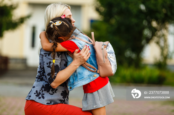 Teacher Comforting Upset Elementary School Pupil