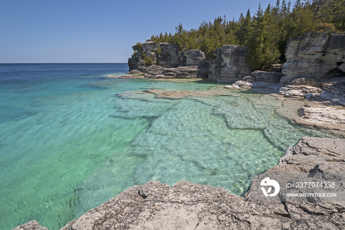 Colorful Waters on a Secluded Cove