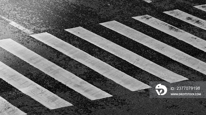 Crosswalk in Black and white