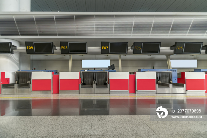 Airport baggage check-in desk