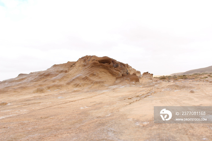 surface of the moon geological site in tataouin, Tunisia, North Africa