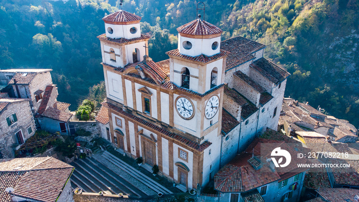 Artena, Lazio, Italy. Aerial drone view.