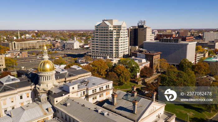 Urban Downtown City Skyline Trenton New Jersey State Capital