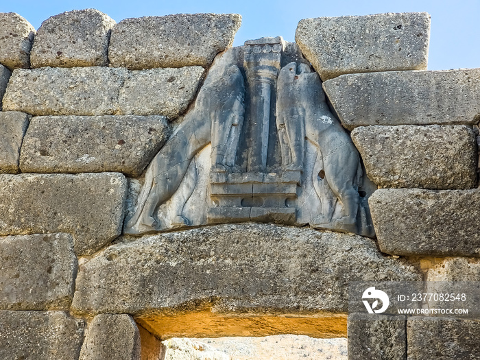 Lion Gate in Mycenae