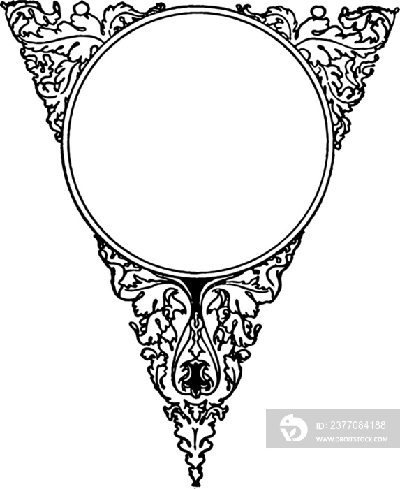 ornate vintage frame with a transparent background