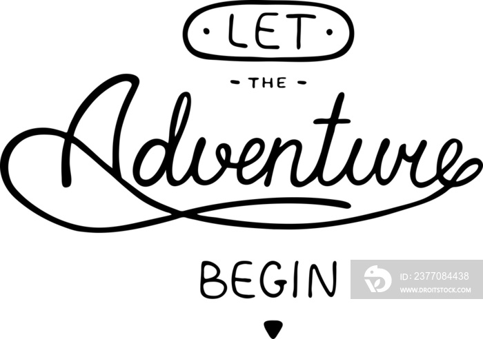 Let the adventure begin in vintage style PNG