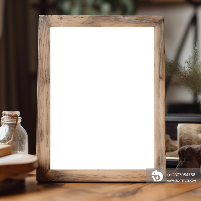 Portrait Photo Frame Mockups, Rustic Style frame