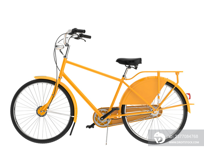 Classic Bike isolated on transparent background. 3d rendering - illustration