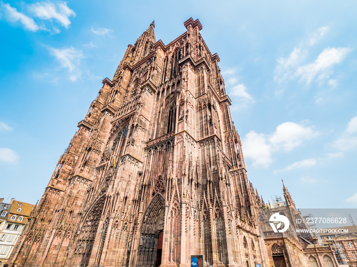 Strasbourg Cathedral or the Cathedral of Our Lady of Strasbourg, Alsace, France