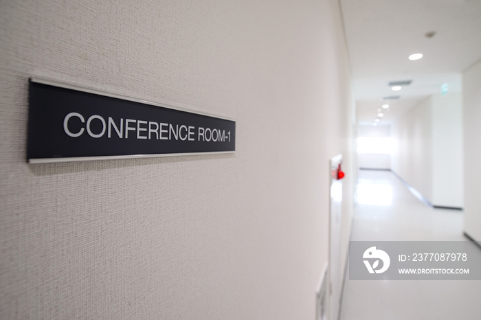 conference room sign