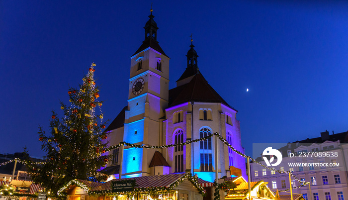 Weihnachtsmakrt in Regensburg am